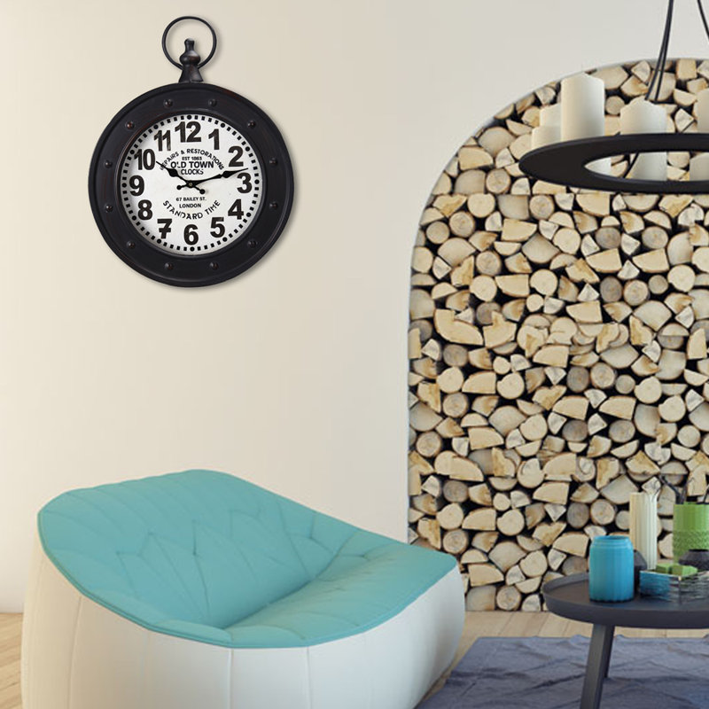 AdecoTrading VintageInspired Pocket "Old Town Clocks" Wall Hanging